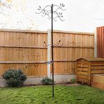 Unibos | Heavy Duty | Bird Feeding Station | Deluxe Metal Feeder Stand | Premium Bird Feeder Pole | For Attracting Wild Small Birds Garden & Outdoor (2.5)