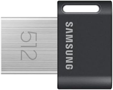 SAMSUNG FIT Plus USB 3.2 Flash Drive, 512GB USB Standard Type-A, Speeds Up to 400MB/s / 110MB/s, Portable Storage Memory Stick, Durable Thumb Drive Backward Compatible with USB 2.0, MUF-512AB/AM