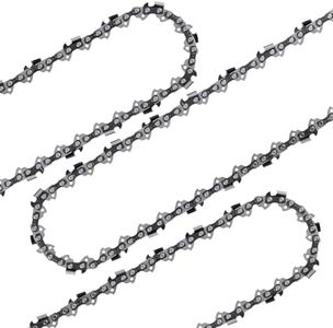 Cutwin 3 Pack 10 Inch Chainsaw Chain CW-R40 3/8" LP Pitch .050" Gauge 40 Drive Links, UL Approved Replacement Low-Kickback Chainsaw Blade Fits Most Chainsaw Brands