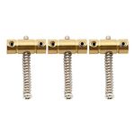 Musiclily Pro 54mm Vintage Compensated Telecaster Bridge Brass Saddle Set for Tele Style Guitar(3 Pieces)