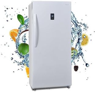 Smad Stand Up Freezer 13.8 Cu.Ft, Frost Free Upright Freezer with LED Control Panel and Door Ajar Alarm, Convertible Freezer Refrigerator for Garage, Kitchen, Home, Office, White