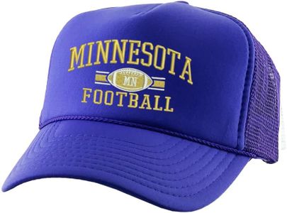 ALLNTRENDS American Football Fantasy Fan Sports Embroidered All Teams Trucker Hats (Minnesota)