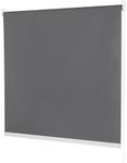 PONY DANCE Kitchen Blackout Roller Blinds Thermal Insulated 100% Light Block Privacy Protected Window Blinds, Easy to Install 36" x 72"(91.4 cm x 183 cm), Grey