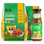 Troovy Millet Penne Pasta (Pack of 2) with Pizza Pasta sauce | All natural ingredients | Protein & Iron rich | Slow dried | High Fiber | No Preservatives | No Maida | No Junk