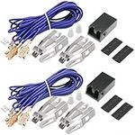 Bbflyper WB17T10006 Range Surface Burner Terminal Block Kit Element Receptacle and Wire Kit Replacement for GE Ken-more Ranges/Stoves/Oven 2Packs