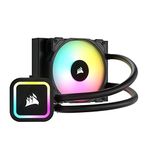 Corsair H60x RGB Elite Liquid CPU Cooler - 16 Dynamic RGB LEDs - SP120 RGB Elite Series PWM Fan with AirGuide Technology - Intel® LGA 1700, 1200, 115X, 2066, AMD® AM5/AM4 Sockets - Black