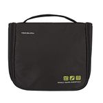 Travelon World Travel Essentials Hanging Toiletry Case, Black, One Size, World Travel Essentials Hanging Toiletry Case