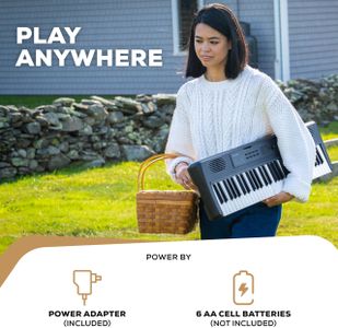 Alesis Melody 61-Key Keyboard Piano – Portable Digital Instrument