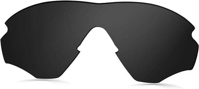 Prizo Polarized Replacement Lenses for Oakley M2 Frame Sunglasses (Dark Black)