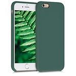 kwmobile Case Compatible with Apple iPhone 6 / 6S Case - TPU Silicone Phone Cover with Soft Finish - Forest Green