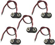 5Pack 9V Battery Snap Connector 9 V