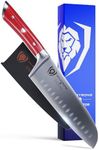 Dalstrong Santoku Knife - 7 inch - Gladiator Series - High Carbon German Steel - Crimson Red ABS Handle Kitchen Knife - Vegetable Knife - Sheath Included - Cooking Chef Knife - NSF Certified