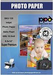 PPD Satin Photo Paper for Inkjet Printer, Premium Pearl Luster Finish 8.5 x 14 Size Sheets for Printable Photos, Thick 255 gsm 68 lbs 10.5 mil, White, Water Resistant & Instant Dry Prints (50 Pack)