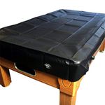 Jonny 8 Ball Heavy Duty 7ft Pool Table Cover Water Resistant - BLACK