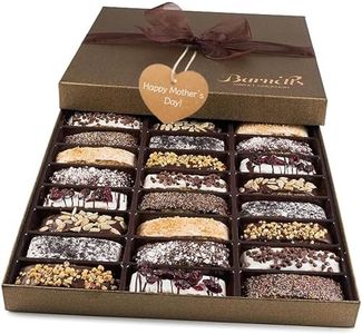 Mothers Day Gift Basket, 24 Gourmet Biscotti, Chocolate Candy Cookie Gift Box, Prime Gifts for Mom Women Daughter Wife Grandmother, Mother’s Snack Food Delivery Ideas, Assorted Cookies Baskets