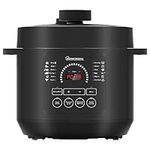 HomeTronix Electric Pressure Cooker Multi-Purpose 14-in-1 Digital Screen with Endless Recipes and Accessory Kit Stainless Steel Multi Cooker 6 Litres