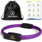 ProBody Pilates Ring - Superior Unbreakable Fitness Magic Circle For Toning Thighs, Abs And Legs Purple