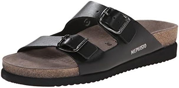 Mephisto Women's Harmony Sandal, Black Waxy, 9 M US