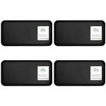 Home Stuff Boot Tray for Heavy Duty Floor Protection, Weather Boot Tray-Water Resistant Plastic Utility Shoe Mat for Indoor and Outdoor Use in All Seasons, Muddy Boot Tray, Black 76x38x3 CM (4 Pack)