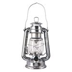 Amtech - 15-LED Hurricane Lamp for Camping, Barbeques, Emergency, and More, Lightweight, Portable with Carry Handle and Hanging Hook, Adjustable Brightness, Batteries Included