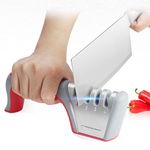 Wolpin 4-in-1 Knife Sharpener Kitchen for Knife & Scissors Helps Repair, Restore, Polish Blade