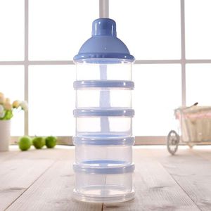 PIQIUQIU Recipiente portátil para leche en polvo, dispensador de fórmula de leche en polvo de 5 capas, caja de almacenamiento