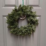 Samuel ALEXANDER 40cm Diameter Canadian Pine Christmas Wreath in Plain Green