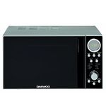 Daewoo 700W, 20L Digital Microwave | 5 Power Levels | Auto Defrost Function | 60 Minute Timer Dial with Cooking End Signal | Stylish Chrome Accent Features- Grey & Chrome…