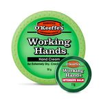 O'Keeffe's Working Hands Intensive Balm, 11g & Hand Cream, 96g - Conditioning Hand Balm for Extremely Dry, Cracked Hands | Ideal for Fingertips, Nail Beds, Cuticles & Knuckles