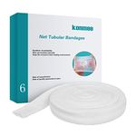 Konmee #6 Fix Net Tubular Bandage Elastic Net Wound Dressing for Knee, Calf and Ankle, 32.8FT Long