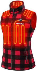 Venustas Women's Fleece Heated Vest with Battery, Lightweight Electric Heated Coat