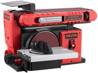 VEVOR 6" Disc Sander & 4" x 36" Belt Sander, 400W Professional Belt Disc Sanders Combo with 0-45° Adjustable Worktable & Dust Collection Port for Woodworking, Knife Sharpening, DIY Crafting
