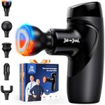 Mini Massage Gun with Heat Therapy, Bob and Brad M7 Plus Portable Deep Tissue Muscle Massager Gun, Percussion Pocket-Sized Massage Gun for Pain Relief & Muscle Recovery, Gifts for Women Men