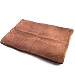 vitazoo Dog Mat - 27.5 x 39.3 in Fluffy Padded Dog Blanket w/Insulation - Non Slip Kennel Mats for Sleeping - Machine Washable Bed for Dogs - Brown