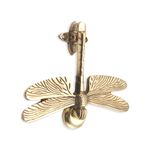 Solid Brass Dragonfly Door Knocker for Front Door - Polished Brass