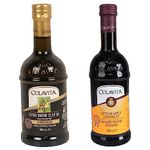 Colavita Extra Virgin Olive Oil (500 ml) & Balsamic Vinegar of Modena (500ml) Combo Pack | Imported from Italy | For Cooking, Salad Dressings and Marinating Fresh or Grilled Vegetables