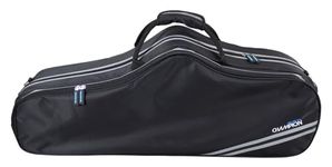 Champion Tenor Saxophone Case With Comfortable Grab Handle & Padded Backpack Straps, Plush Velour Moulded Interior, British Design Professional Showerproof Sax Cover, Reflective Safety Strips