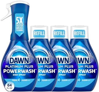 Dawn Platinum Powerwash Dish Spray, Dish Soap, Fresh Scent Bundle, 1 Spray (16 Fl Oz) Plus 3 Refills (16 Fl Oz Ea)