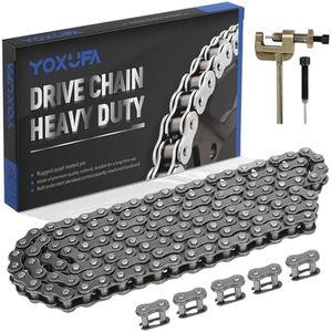 YOXUFA 35 Roller Chain 140 Links for Predator 79cc 97cc 100cc Coleman CT100U CC100X Baja Doodle Bug DB30 Motovox MBX10 MBX11 Mega Moto MM-B80 105cc Mini Bike Powersports Parts W/Chain Breaker