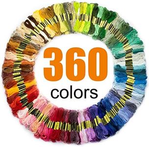 LOVIMAG Premium Rainbow Color Embroidery Floss with Cotton for Cross Stitch Threads, Bracelet Yarn, Craft Floss, Embroidery Floss Set