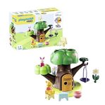 Playmobil 71316 1.2.3 & Disney: Winnie's & Piglet's Tree House​, Winnie-the-Pooh, educational toys for toddlers, gifting toy and fun imaginative role-play, playsets for children ages 12 months+