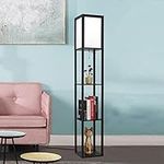 Jaycomey LED Shelf Floor Lamp Asian