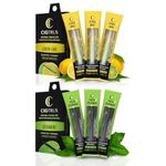 Smokeless Air Inhaler - Smoking Alternative | Tobacco-Free, Nicotine-Free, & Non-Electric | Oral Fixation Relief - Quit Smoking Aid & Stop Vaping Aid | Citrus Mint & Fresh Spearmint- 6 Pieces