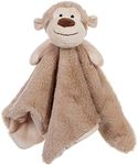 Apricot Lamb Stuffed Animals Monkey Security Blanket Infant Nursery Character Blanket Luxury Snuggler Plush Baby Lovey(Monkey, 13 Inches)