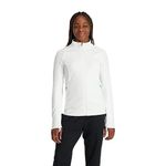 Spyder Women's Bandita Full Zip Sweater, White, S