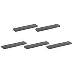 sourcing map Graphite Block Ingot Rectangle Graphite Electrode Plate Board 100x20x5mm for Melting Casting, Electrolysis Electroplating, Pack of 5