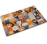 TUBAMQ Welcome Cute Cat Doormat Ind