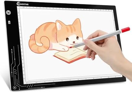 XIAOSTAR Rechargeable Light Box Drawing A4, Tracing Board with Adjustable Brightness for Artists, Animation Drawing, Sketching, X-ray Viewing (A4-RCG)