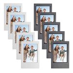 WOGOZAN Mini 3 Inch Film Picture Frame for Polaroid 2x3 Photo for Fujifilm Instax Mini 12/11/9/8/7+/EVO 3'' Film Wallet Size Photos Tabletop Display Use (10 Pack)