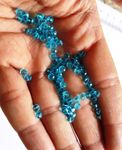 Get-Set-Go! Light Blue Small Crystal Beads (4mm Rondelle/Tire Shape), 500 pcs for DIY Jewelry, High Sparkle Beads, 50 pcs Free Accessories - Gold & Pearl Beads 10ft Nylon String (Light Blue)